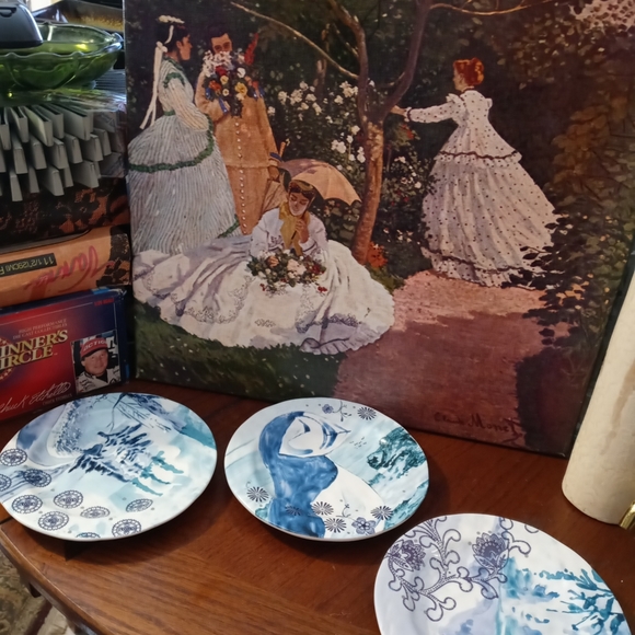 Anthropologie By Transferware 3 dessert 🍎Plates,Size 6.5" Art Plates,Nice Gift. - Picture 11 of 11
